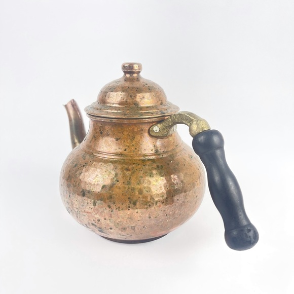 Copper bell hammered thickest copper teapot kettle - Picture 2 of 6